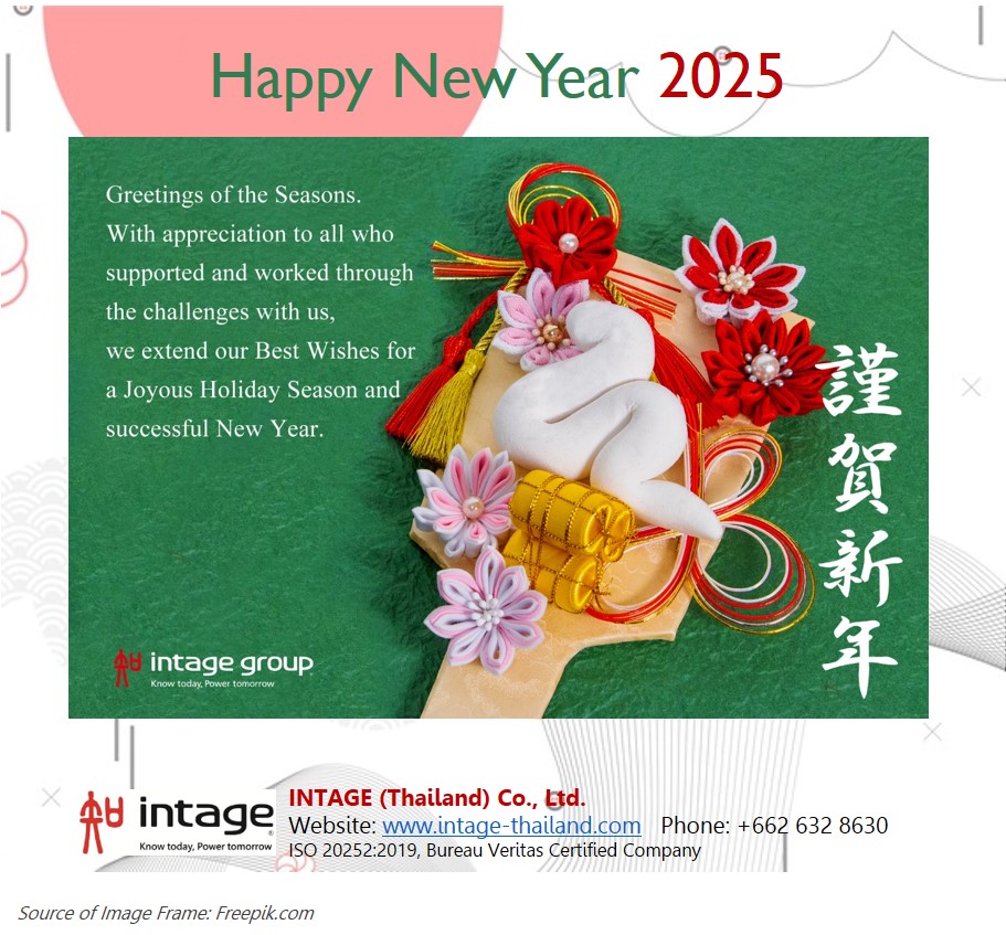 New Year Greetings 2025 from INTAGE Thailand